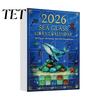 Unique Holiday Countdown Box Sea Life Advent Calendar 2026, 2D Christmas with Tree Hanging Ornaments Ocean Animal Acrylic Pendants, Festive