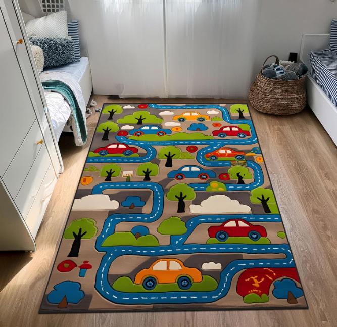 City Carpet Ковер Nostalgia 90-е City Carpet Ковер с машинками Коврик для игр детей Подарок Nostalgia Детский ковер с машинками Дизайн City Carpet