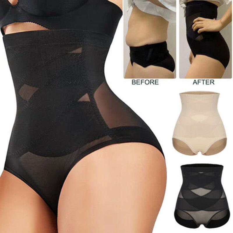 Женское корректирующее белье, тренажер для талии, формирователь тела, двойные трусики с контролем живота, бесшовное нижнее белье с высокой талией для похудения, корректирующие трусики, трусы с поясом