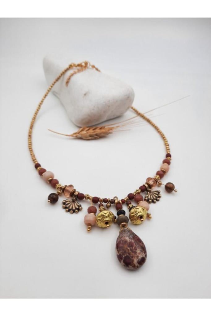 Подарок на день рождения, этническое подлинное хиппи, богемное модное ювелирное ожерелье ручной работы