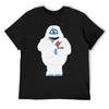 Классический Рождественский Снежный Человек с Рудольфом _ GraphicLoveShop Футболка синий архив быстросохнущие тяжеловесы рубашки мужские