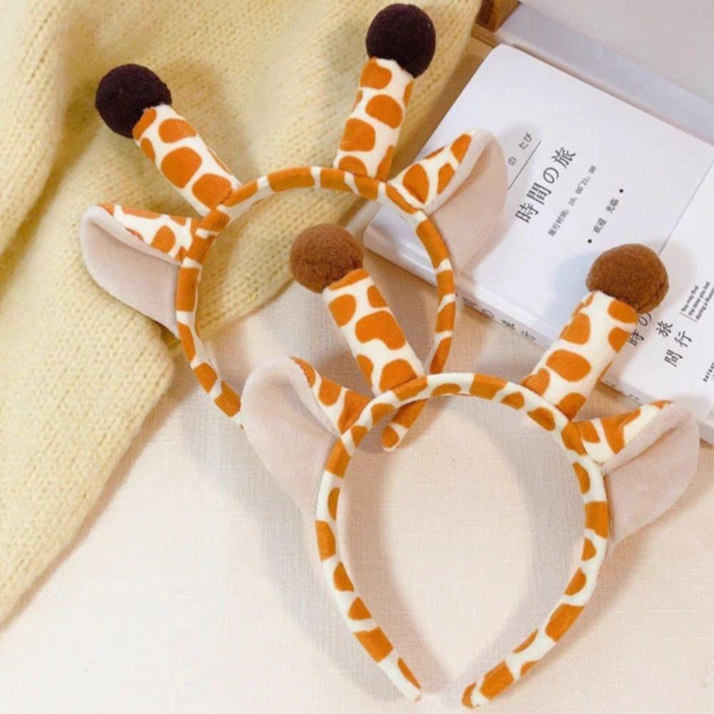 Korean Style Cartoon Plush Headband Kawaii Face Washing Hair Hoop Animal Hairbands  Girls/Female