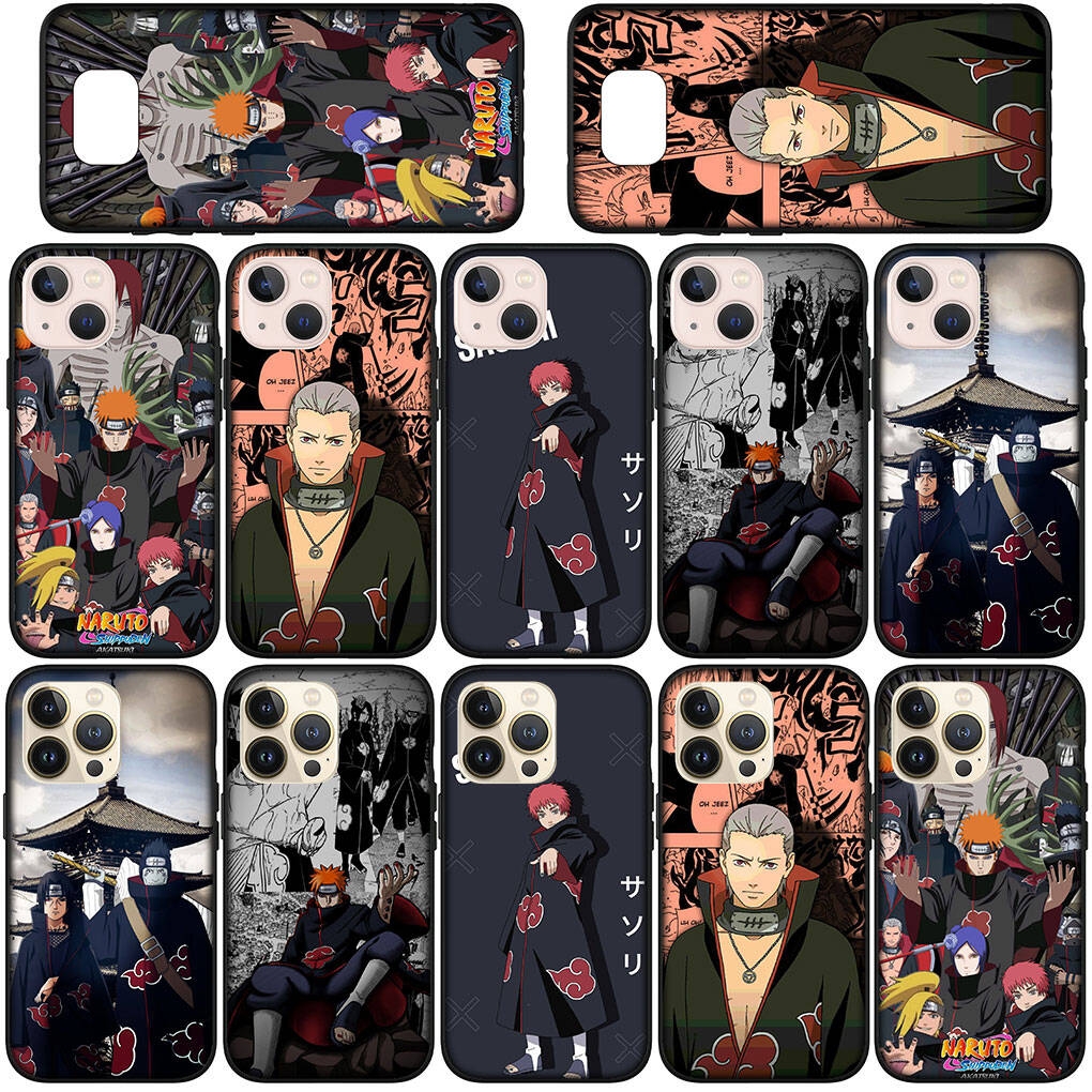 Case for iPhone 17 15 16 Plus Xiaomi Poco X7 X6 F8 F7 M8 C85 C75 C71 Redmi Note 14 12 11 13 Pro Max A4 14C 13C 15C Narutos Sasori Coque Akatsuki Cover