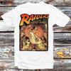 230 г/м² 100% хлопок Футболка Raiders Of Lost Ark Индиана Джонс Фильм Кино Винтаж Ретро Крутой Подарок Мужская Женская Унисекс Мультяшная Аниме Топ Футболка B555