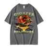 Giraffa Meloniera Funny Italian Brainrot Meme Tshirts Unisex Women Hip Hop Humor Style T Shirt Casual Comfort Short Sleeve Tshirt