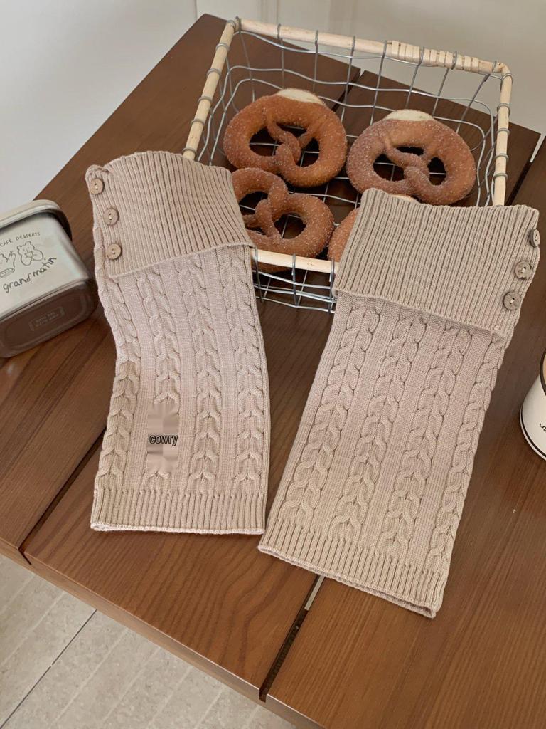 Ретро гетры с пуговицами и отворотами, вязаные косами: Гольфы Slim Fit для подиумной моды Осень-Зима