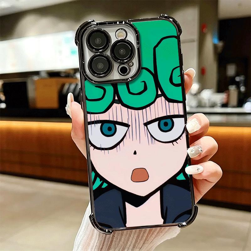 Мягкий чехол для телефона One P-Punch-Man Tatsumaki для iPhone 15 16 17 Air 14 Pro Max 16E Plus 13 12 Mini Покрытие Защита от падения Fundas