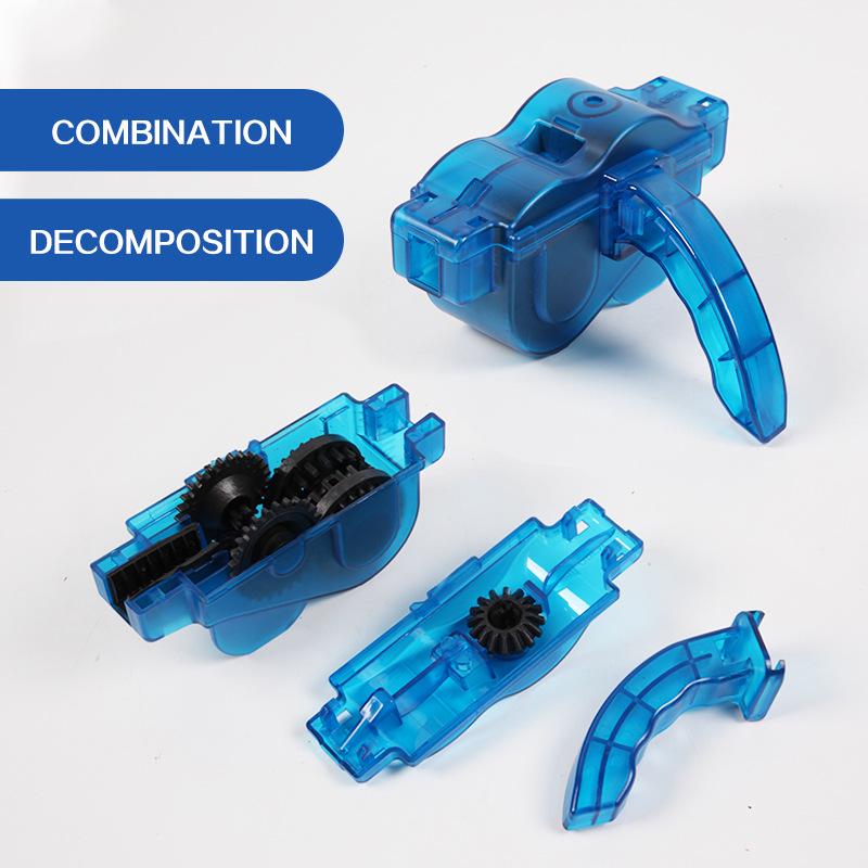 Набор для чистки цепи горного велосипеда: Ящик для цепи, большая щетка для обслуживания и чистки велосипедных цепей.