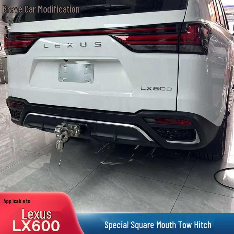 Фаркоп Lexus LX600: Предотвращение столкновений сзади и Буксировка, Оригинальное квадратное отверстие 2 дюйма
