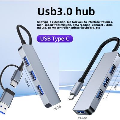 4 в 1 USB C Hub Многопортовый адаптер Тип C на HDMI USB 3 0 Порт Ethernet для ноутбука MacBook Pro Air