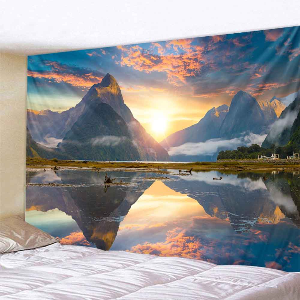 Красивый пляжный природный пейзаж с принтом, гобелен для дома, спальни, гостиной, Настенный декор, тканевый гобелен