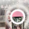 LED Rechargeable Selfie Fill Light Modes Ring Clip-on Round Beauty 3 Light Portable Anti-slip