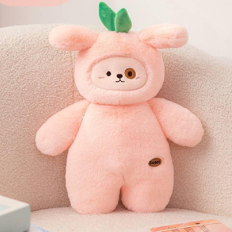 Peach Fruit Series Dog Pear Cat Potato Bear Plush Toy Stuffed Doll Decoration