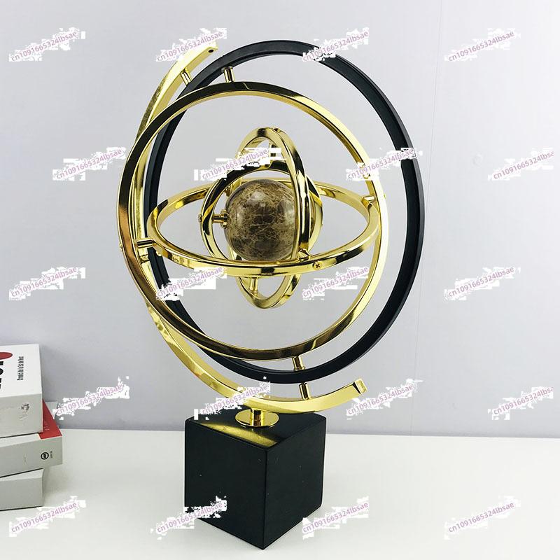 Европейские офисные украшения в виде глобусов, модельная комната, рабочий стол, гостиная, тумба под телевизор, легкие роскошные украшения, подарки для декора