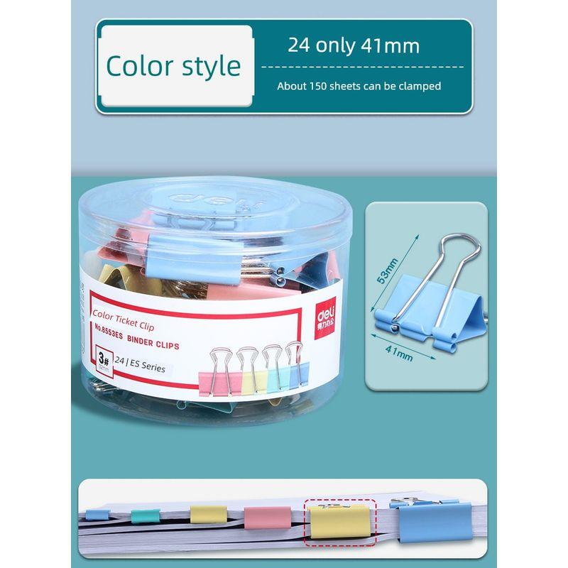 Tail Clip Stationery Metal Strong Multicolor, Large Journal Book Bill Book Fixed Tail Clamp Good-looking Ticket Tail Fishtail Phoenix Tail Iron Clamp