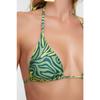 Зеленый абстрактный узор треугольный комплект бикини Tbess22bt0022