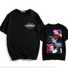 KPop Demon Hunters Printed Round Neck Short Sleeved T-shirt Cross-border Loose Base Top