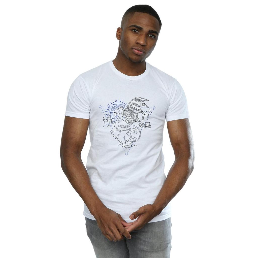 Harry Potter Mens Thestral Line Art T-Shirt
