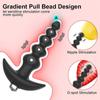 Silicone Anal Plug Vibrator Prostate Massager Vibrating Butt Plug Stimulator Anal Beads Sex