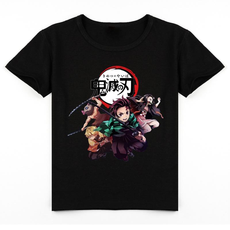 Летняя футболка с короткими рукавами Kimetsu No Yaiba для мальчиков и девочек средней школы Y063