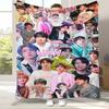 Ким Сок Джин Kpop B-BTS Фланелевое одеяло, Ультрамягкое теплое плюшевое покрывало для дома, спальни, кровати, дивана, офиса, кемпинга, пикника, подарок