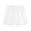 Li Ning Sports Trend Series Solid Color Ice Feel Straight Casual Shorts Women Shorts Off-White AKSU328-1