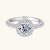  ALICE Fine Jewelry Ring Moissanite Solitaire Engagement Ring Round Moissanite Ring Lovers Ring Gift with GRA Certified