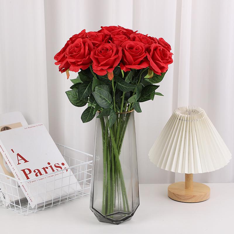 Искусственная роза из шерстяной ткани Cross-Border для домашнего и свадебного декора