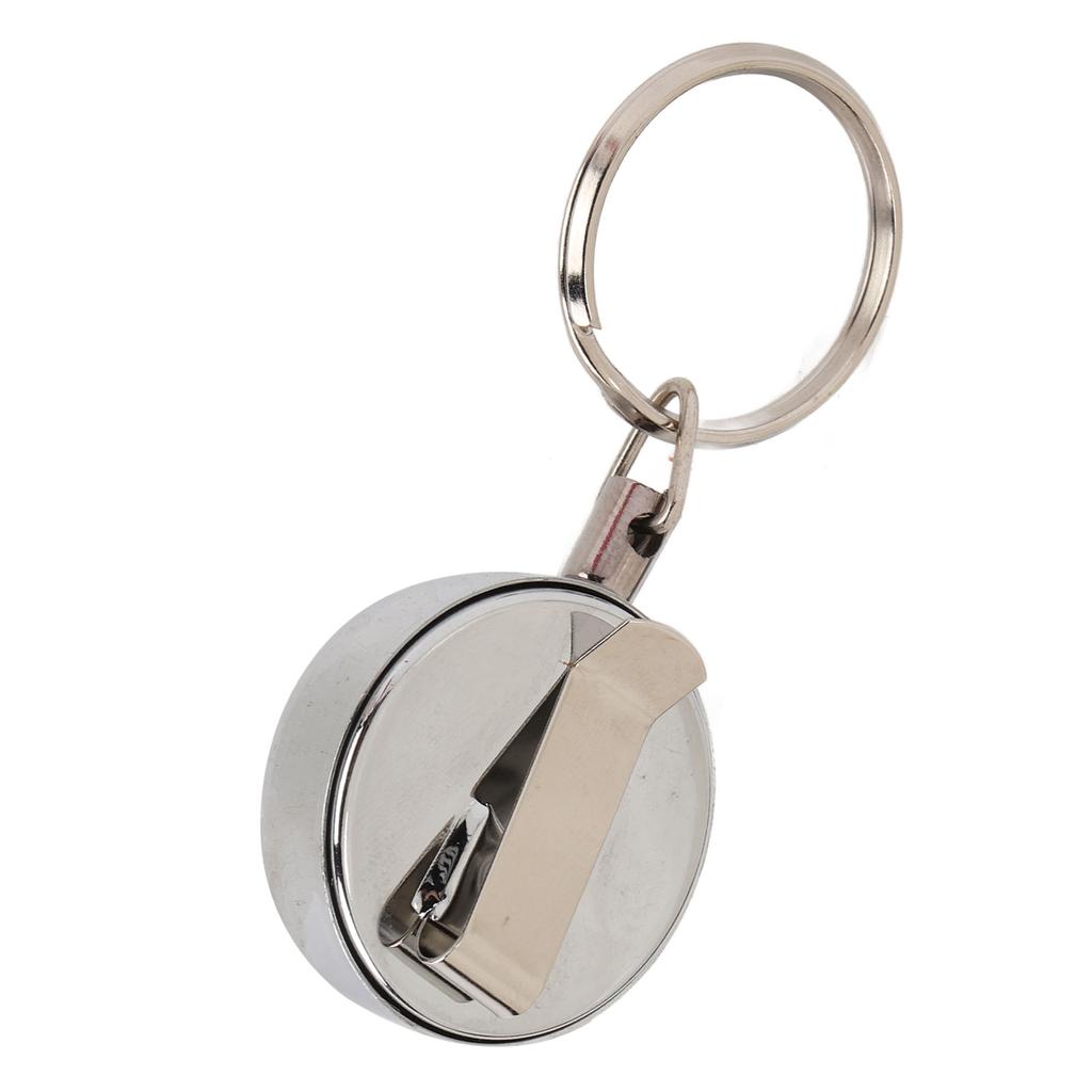 Высокопрочный брелок из стальной проволоки, металлический выдвижной брелок для ключей, анти-потерянный зажим для ремня