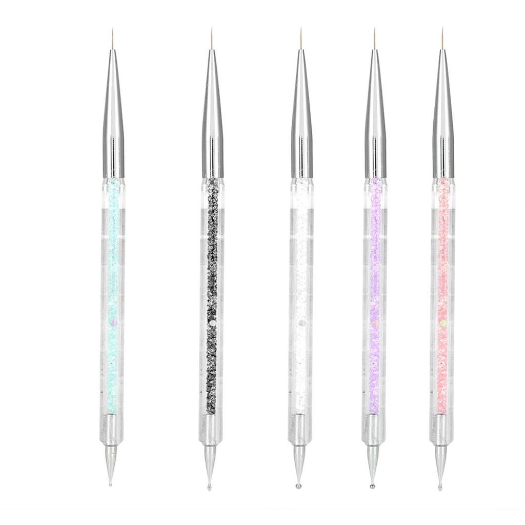 5PCS Double Heads Crystal Dotting Manicure Tools Painting Dot Pen Nail Art Paint Set