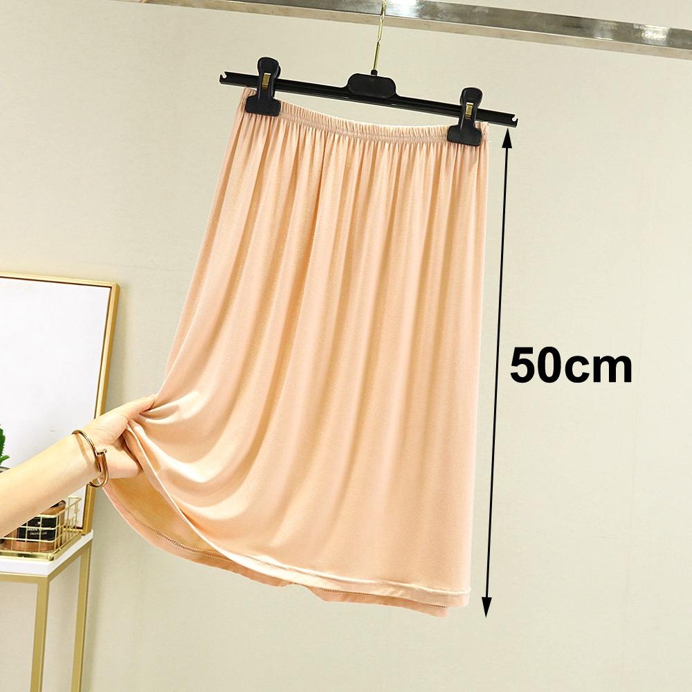 Anti-glare Half Length Skirt Elastic Innerwear Short Skirt Fashion Underskirt for Women