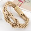 Женский мужской плетеный браслет-цепочка из веревки с магнитной застежкой и бантом