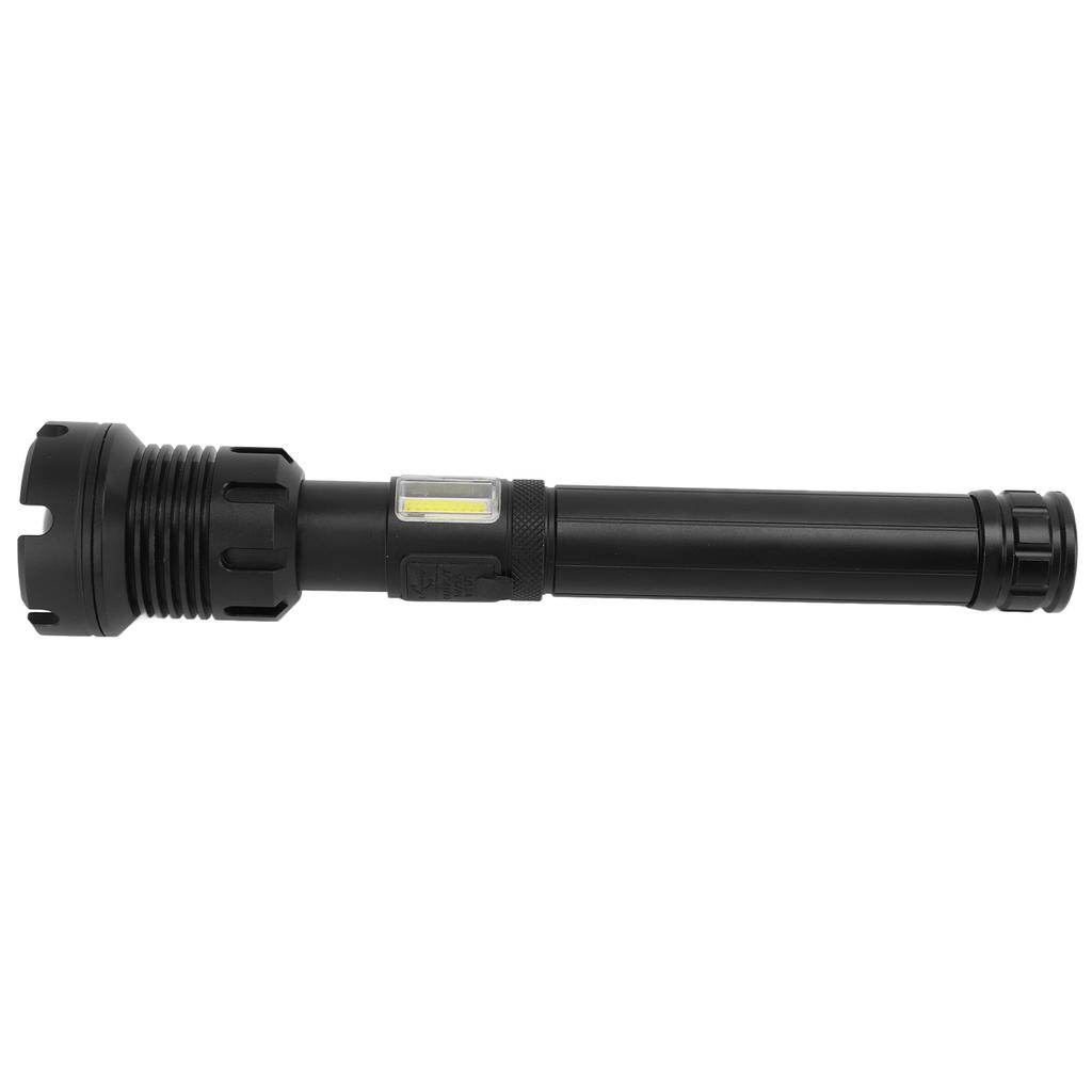 Яркий красно-белый фонарик, длинный, с USB-зарядкой, для улицы