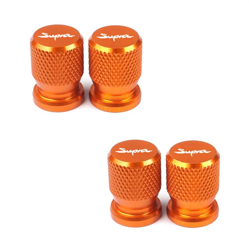 WNIS1 4pcs Car Wheel Tire Valve Caps for Toyota Supra mk3 mk4 accessories Aluminum Airtight Covers Badge Emblem