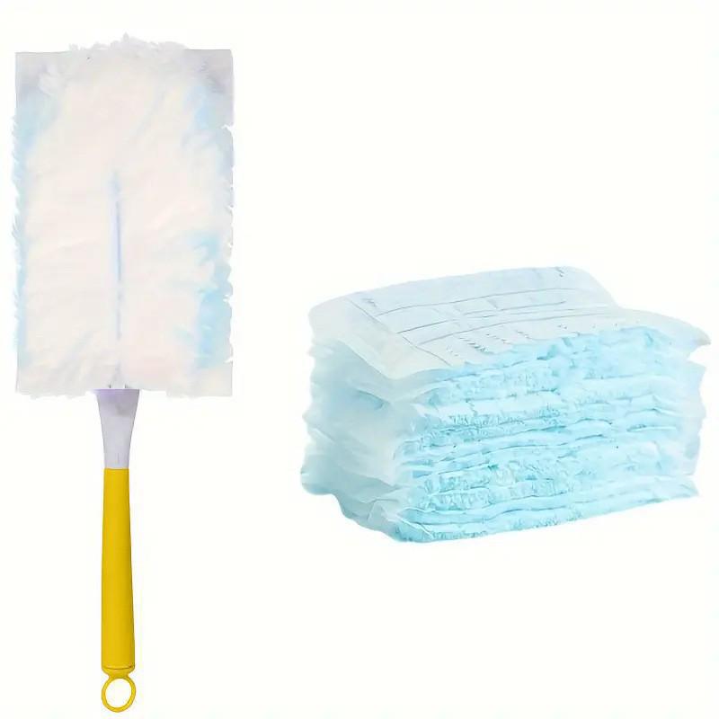 Retractable Chicken Feather Duster for Dust and Ash Removal, Household Static Duster, Extendable, Disposable, Ideal for Under-Bed Cleaning.