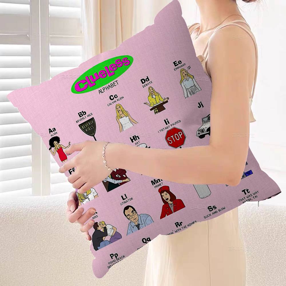Canvas Painting Pictures Clueless Movie Pillow Gifts Home Office Furnishings Bedroom Sofa Car Cushion Cover Case 45x45cm