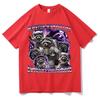 Funny Raccoon Meme Letters Print T Shirt Unisex Women Hip Hop Fashion Short Sleeve Tshirts Hot Sale 100 Cotton Tshirt Streetwear