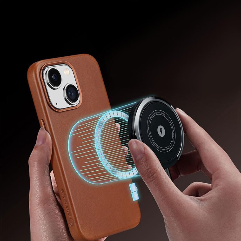 iPhone 14 Plus Case, Dux Ducis Max-Naples with Magsafe, Brown