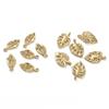 Copper Hollow Three-dimensional Small Leaf Pendant For DIY Jewelry Making Craft Accessories