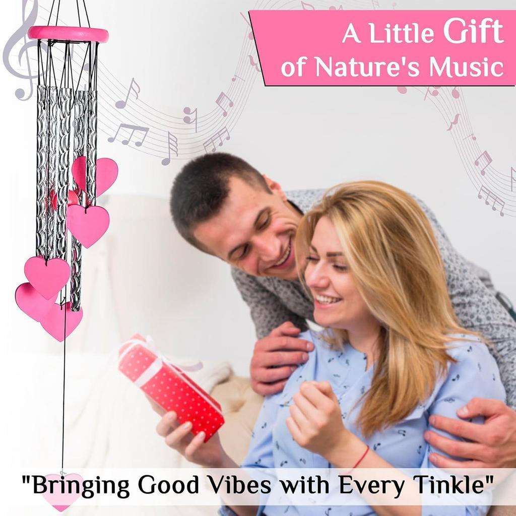 Positive Energy Showpieces for Living Room, Bedroom, and Hall | Home Décor Items for Housewarming and Gift Ideas for Women, Heart Shape Pink