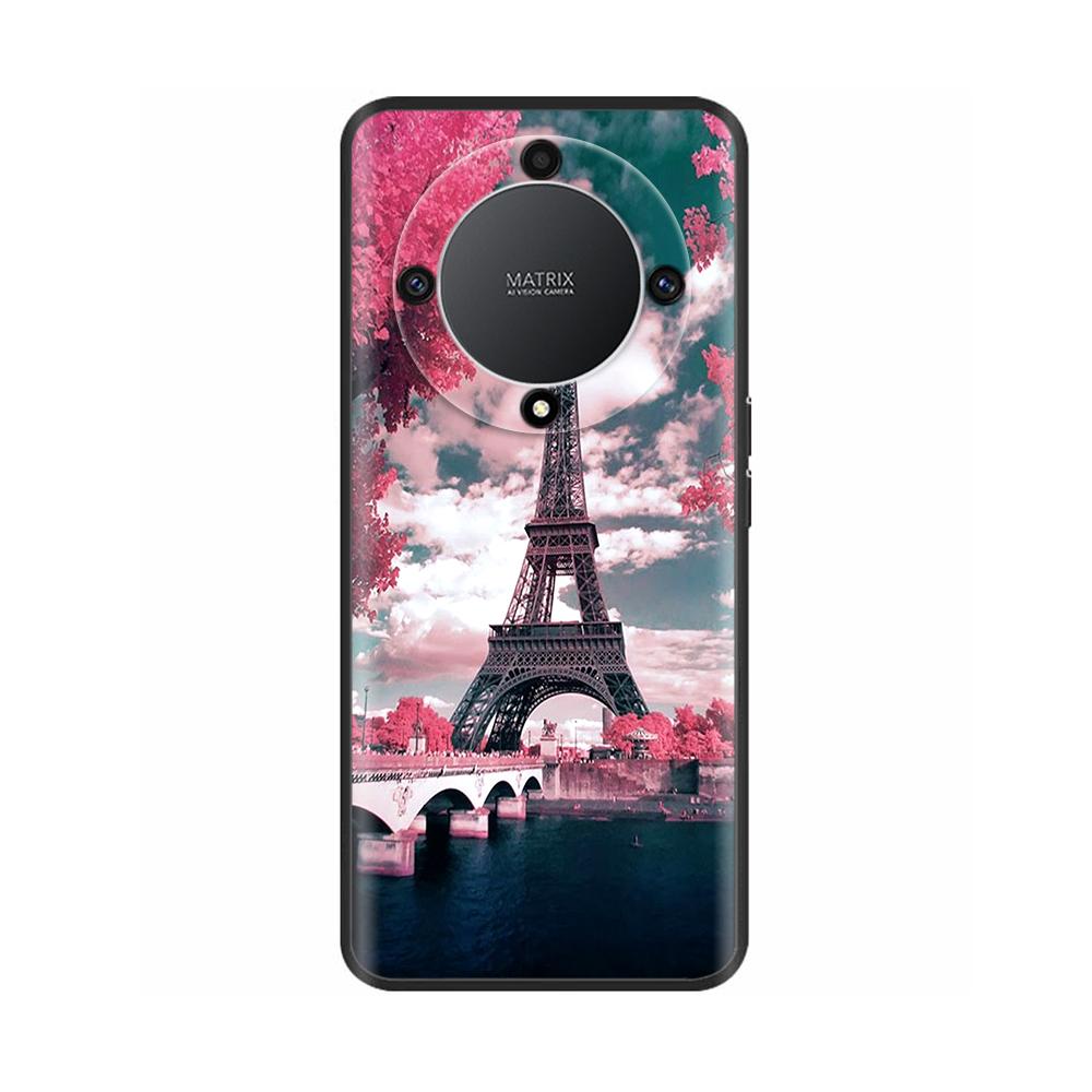 Чехол-бампер For Honor X9a 6,67" Красивый Цветок Силиконовый Чехлы Для Huawei Honor X9a HonorX9a Чехлы Для Телефона X 9 a RMO-NX1