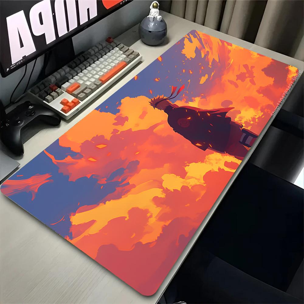 Коврик для мыши Наруто Узумаки Аниме Игровые Аксессуары Varmilo Клавиатура Настольный Коврик Игровой Корпус Ковер для Стола Коврик для Мыши ПК Коврики для Мыши