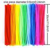 100pcs Educational Toys DIY Strips Twist Bar Chenille Stems Plush Wired Twist Sticks  Handcraft