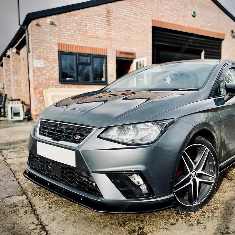 For Seat Ibiza MK5 6F FR TSI TDI 2017-2024 Hatchback Front Bumper Lip Spoiler Splitter Diffuser Retrofit Bodykits Tuning