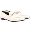 Gucci Женские кожаные лоферы Horsebit, белые, модель 414998 DLC00 9022