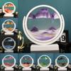 3D движущаяся картина из песка Песочные часы Белая рамка вращающееся круглое стекло Глубокий морской песчаный пейзаж Зыбучие пески Песочные часы для дома Декор Подарки