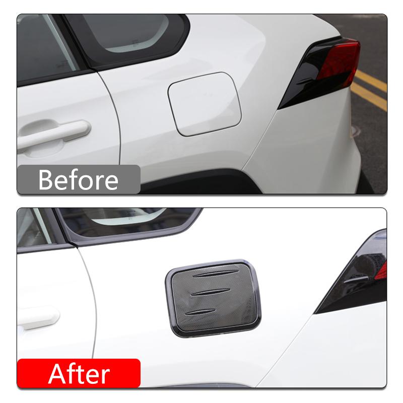 ABS наружная крышка топливного бака автомобиля масло бензобак крышка чехол отделка наклейка для Toyota RAV4 XA50 2019 2020 2024 2024 2024 2024 RAV 4 гибрид