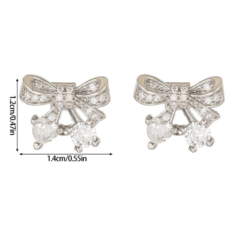 Беспроводные Bluetooth-совместимые серьги-наушники Набор Серьги-наушники Аксессуары Бант Шумоподавление Для Freeclip