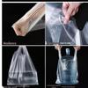 Disposable White Plastic Food Bags