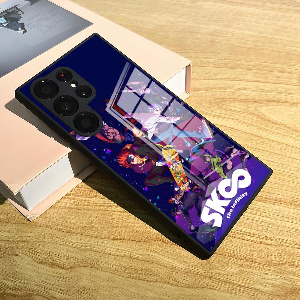 Чехол для телефона Boy S-Sk8 The Infinity Аниме для S25 Ultra Samsung S26 S24 Fe S22 S20 S23 21 Plus A54 A34 A53 A16 Стеклянная крышка